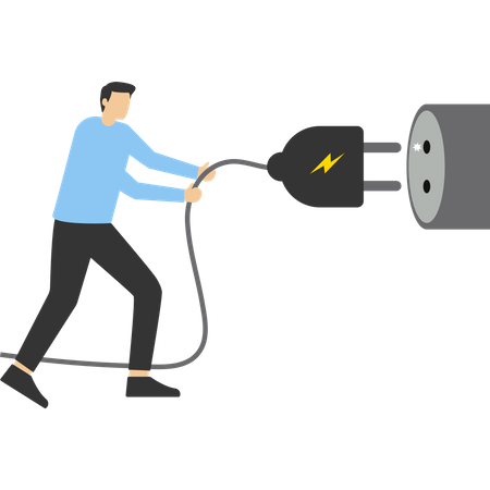 Electricity saving  Illustration