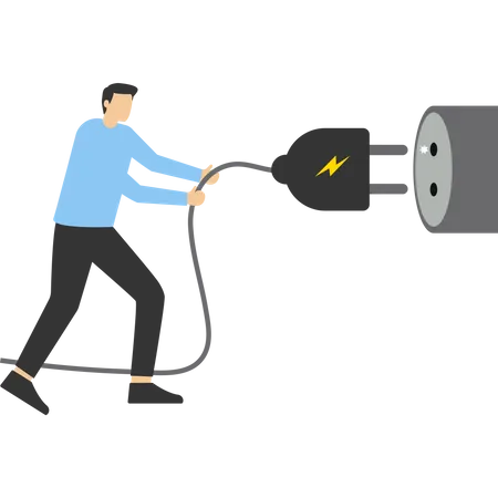 Electricity saving  Illustration