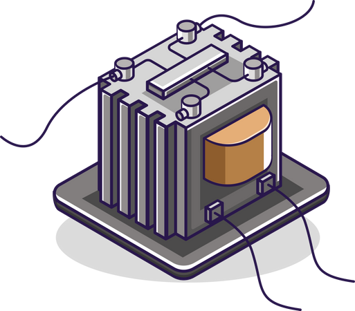 Electricity saving transformer  Illustration