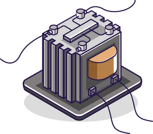 Electricity saving transformer  Illustration