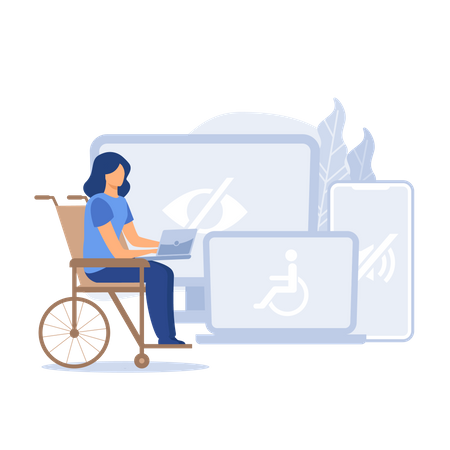 Electronic accessibility Illustration