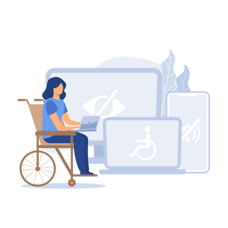 Electronic accessibility  Illustration