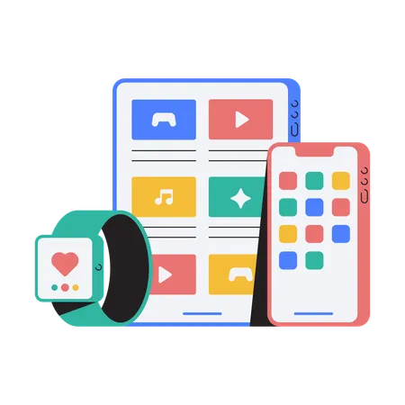 Electronic gadgets  Illustration