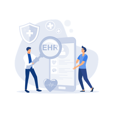 Electronic health record  Illustration