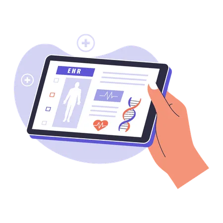 Electronic health record  Illustration