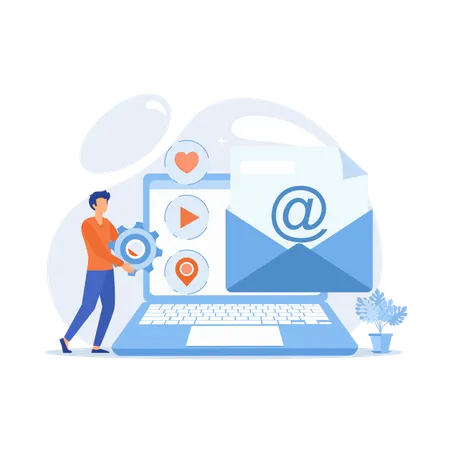 Electronic mail  Illustration