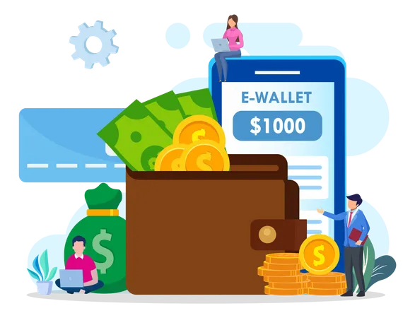 Electronic Payment  Illustration