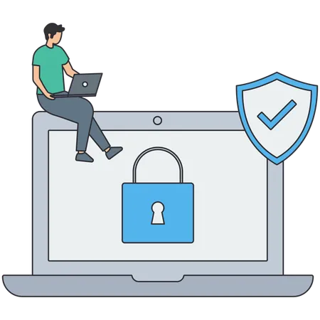 Electronic Security  Illustration