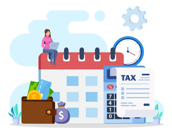 Electronic Tax Payment  Illustration