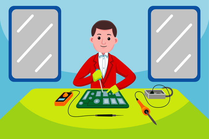 Electronic Technician  Illustration