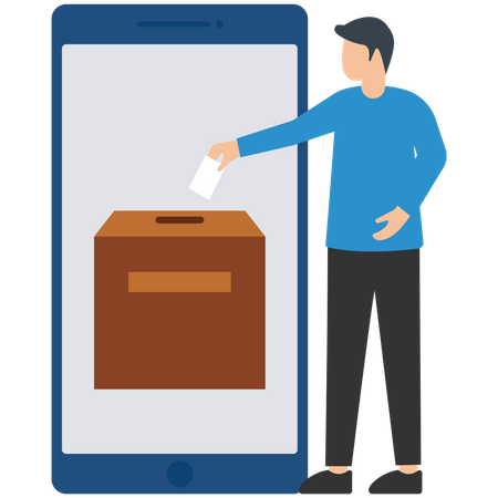 Electronic voting  Illustration