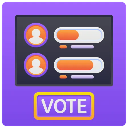 Electronic Voting Machine  Illustration