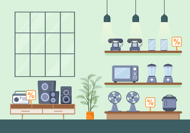 Electronics Appliance Product  Illustration