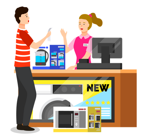 Electronics store  Illustration