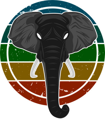 Elefante selvagem  Ilustração