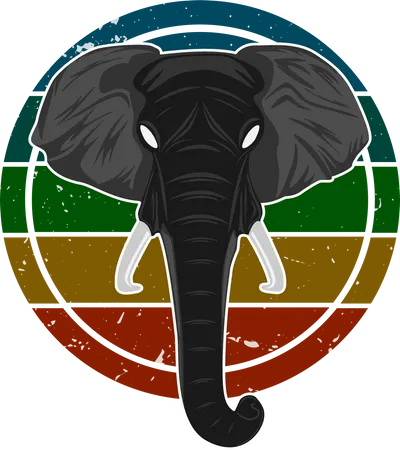 Elefante selvagem  Ilustração
