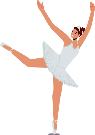 Elegant Ballerina dancer Illustration