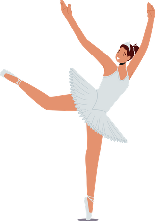 Elegant Ballerina dancer  Illustration