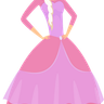 elegant fairytale woman illustration