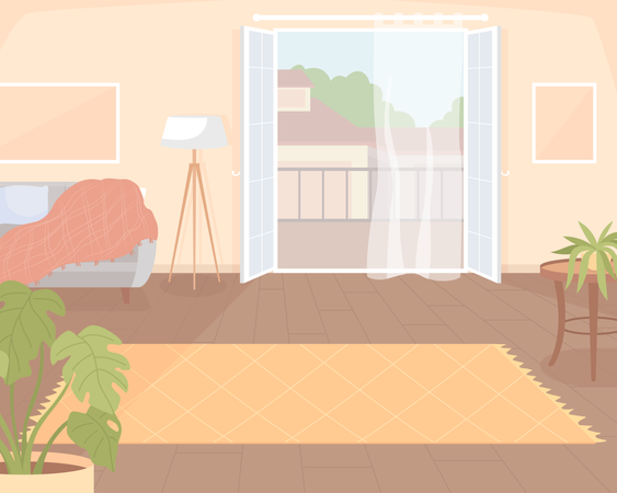 Elegant living room  Illustration