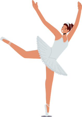 Bailarina elegante  Ilustração