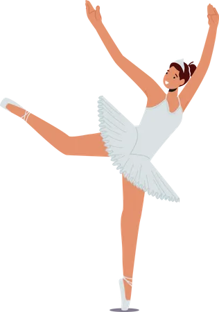 Elegante Ballerina-Tänzerin  Illustration