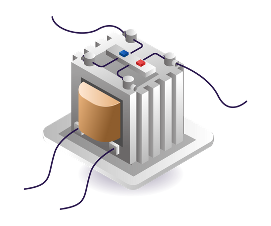 Elektrischer Stabilisator  Illustration