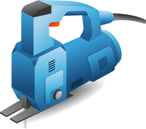 Elektrisches Sägewerkzeug  Illustration