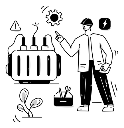 Elektrotechnik  Illustration