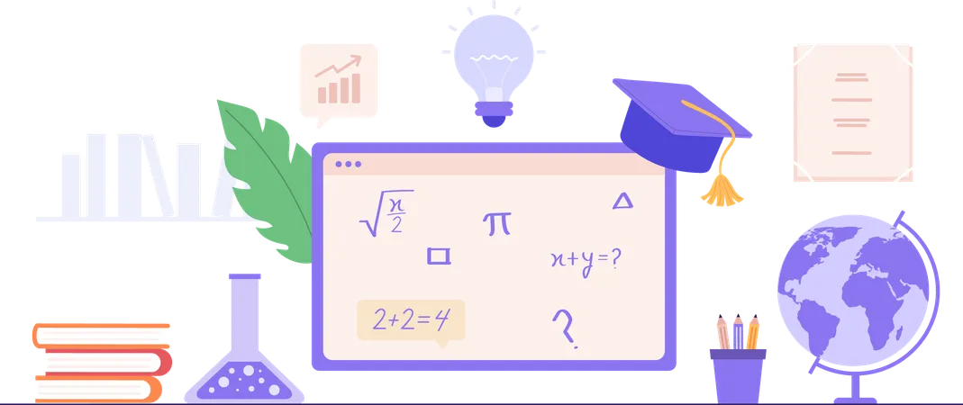 Elementos educativos  Ilustración