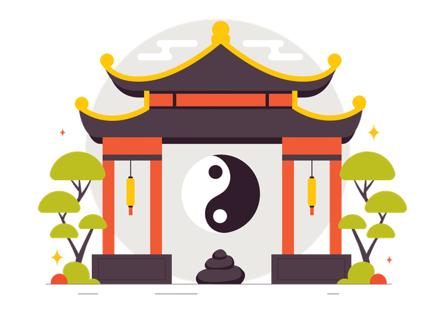 Éléments Feng Shui  Illustration