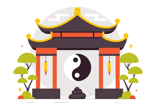 Éléments Feng Shui  Illustration