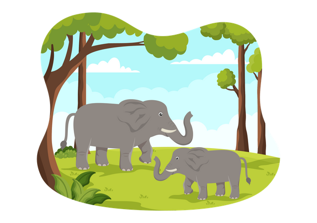 Elephant Day  Illustration