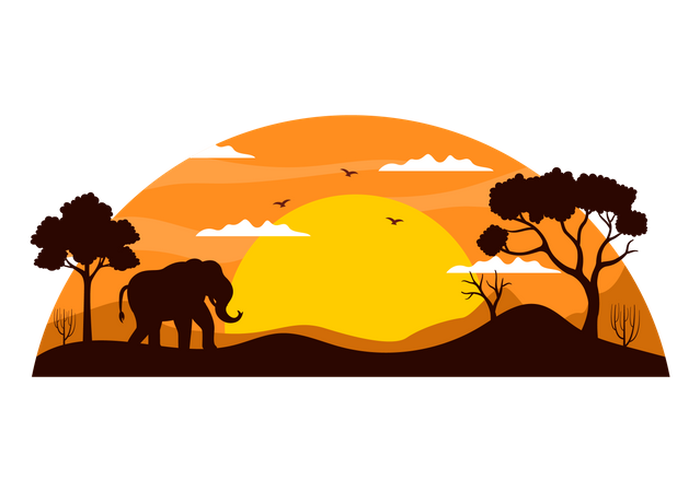 Elephant Day  Illustration