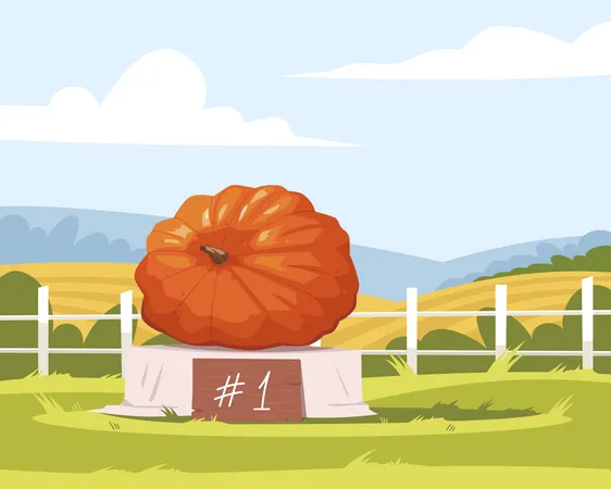 Elk Grove Giant Pumpkin Festival Illustration
