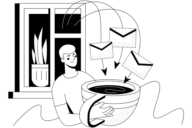 Email advertisement  Illustration
