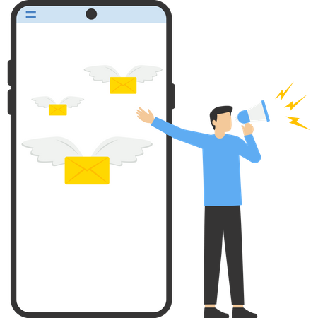 Email Advertisement  Illustration