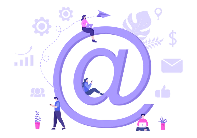 Email Advertising  Illustration