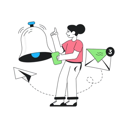 Email Alert  Illustration