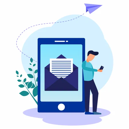 Email App  Illustration