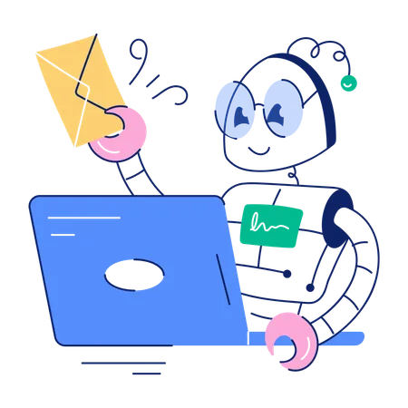 Email Automaton  Illustration