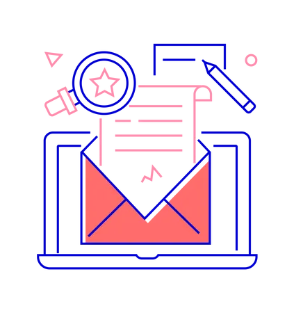 Email campaign Illustration