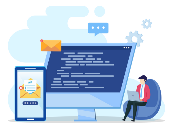 Email Campaign  Illustration