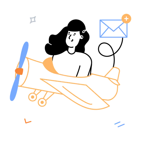 Email Delivered  イラスト