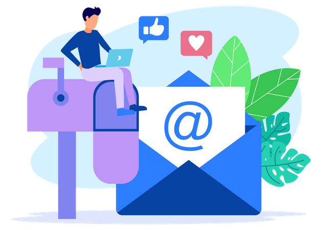 Email Inbox  Illustration
