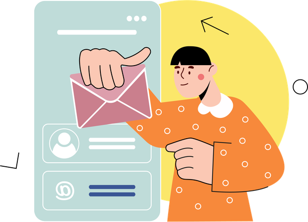 Email Management  Illustration