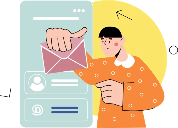 Email Management  Illustration