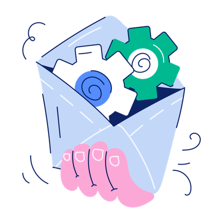 Email Management  Illustration