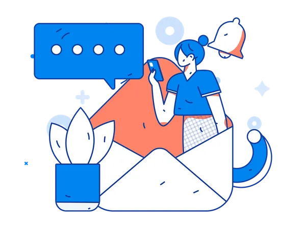 Email Management  Illustration