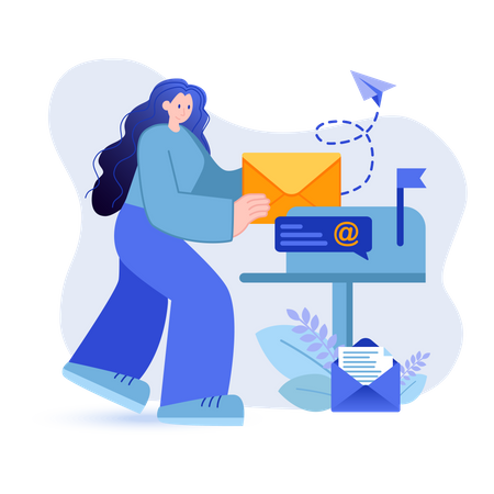 Email marketing Illustration
